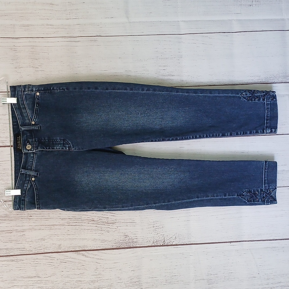 Talbots Flawless Five Pocket Lace Up Crop size 4